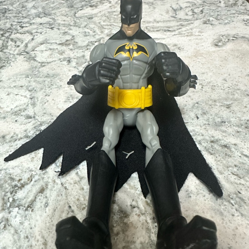 Batman Figure with Yellow Belt and Black Cape